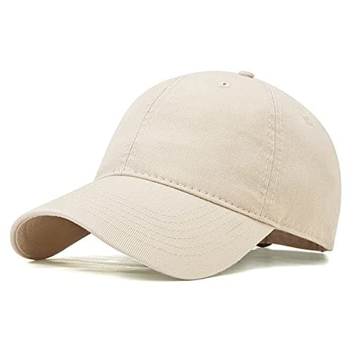 Image of I Kua Fly Baseball Cap Unisex Casual Outdoor Sports Hat Adjustable Baseball Cap for Men Women (Beige)