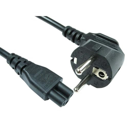 Image of ABC Products EU Europe French German Spain Italy Region C5 Cloverleaf Power Supply Adapter Cord Mains Cable Lead Plug for Laptop Acer Dell HP Compaq Sony Toshiba Vaio Delta etc 1.8M Long