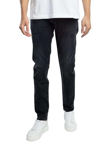 Image of Replay men's Anbass slim fit jeans with power stretch, gray (Dark Gray 097), W34 x L30
