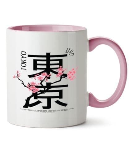 Image of Hippowarehouse Tokyo Street Design Printed Mug Various Colour Options Ceramic Cup Kitchenware 11oz