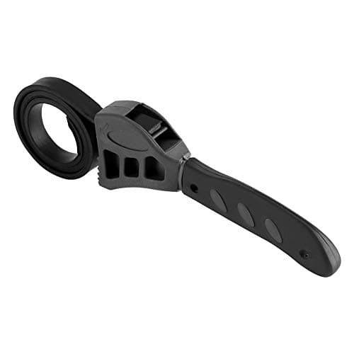 Image of Samfox 500mm Adjustable Rubber Strap Spanner, Strap Wrench with Strong Handle Tighten Loosen Car Repair Tools for Open Filters, Mechanics and Fitters