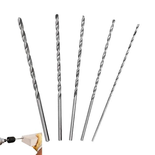 Image of 5 PCS Long Wood Drill Bit, 150mm Extra Long Drill Bits Wood, for Metal and Plastic(2mm 3mm 3.5mm 4mm 5mm)