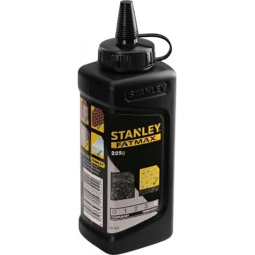 Image of Stanley 9-47-822 Fatmax Xl Square Bottle Chalk Refill, 225g, Black