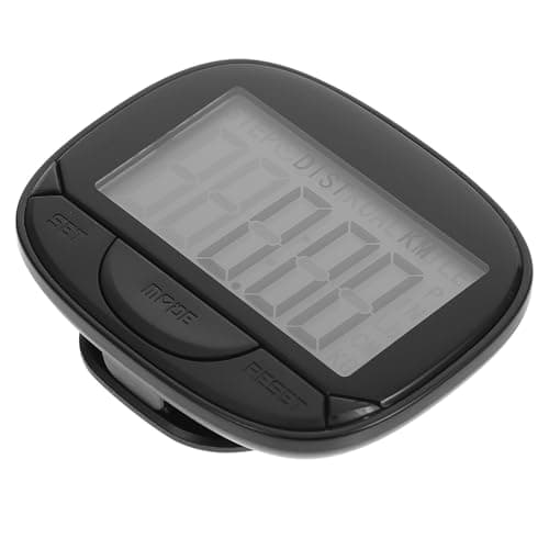 Image of iplusmile Activity Tracker Step Counter with Clip and Clock Display, Portable Plastic Pedometer for Walking and Running, Measures Time and Steps for Men Women and Boys and Random