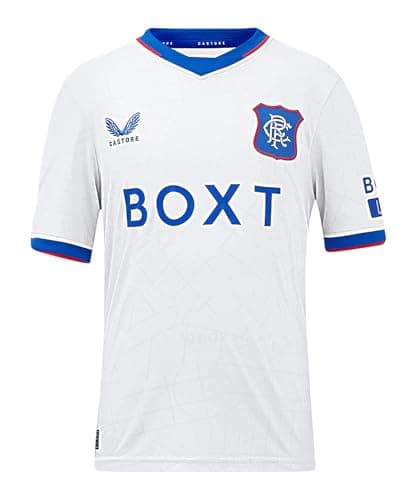 Image of Castore Kids Rangers Away Shirt 2024 2025 Juniors Grey/Blue 13 Years