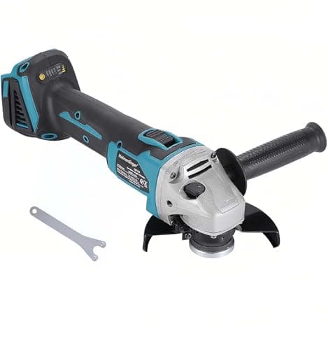 Image of Cordless Angle Grinder Compatible with Makita18V Battery,115mm Brushless High-Power Angle Grinder for Metal,Tile Cutting and Grinding-Tool Only