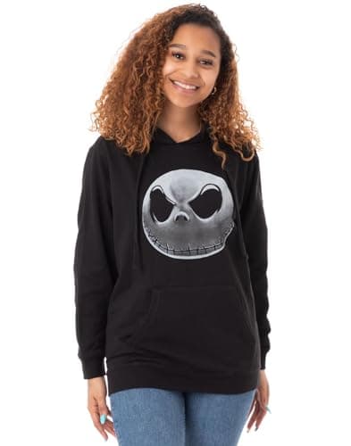 Image of Disney The Nightmare Before Christmas Jack Skellington Women's Character Hoodie Small Black