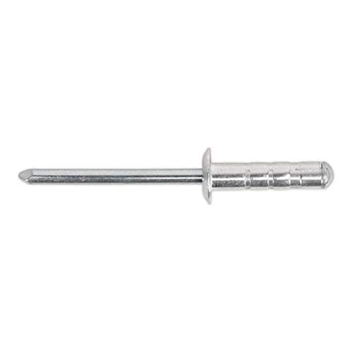 Image of Sealey RM4813S Aluminium Multi-Grip Rivet Standard Flange, 4.8mm x 13mm, Silver, Pack of 200