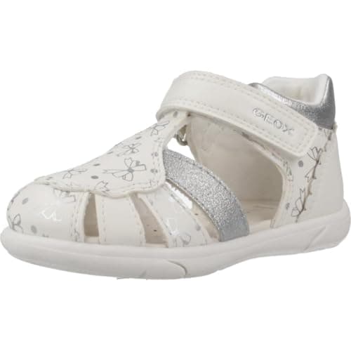 Image of Geox B SANDAL ZAPITO GIRL, Baby - Mädchen Sandal, White/Silver,