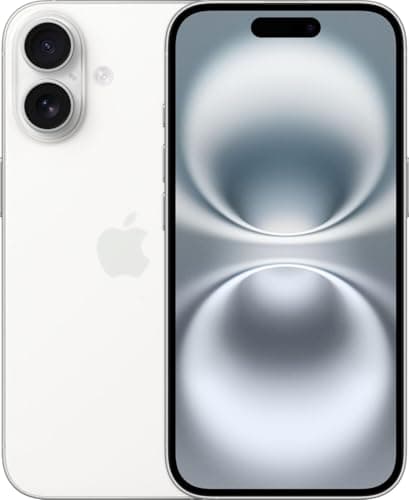 Image of Apple iPhone 16, 128GB, White (Renewed)