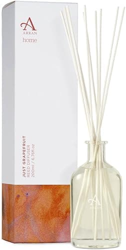 Image of Arran Sense of Scotland Just Grapefruit Reed Diffuser (200ml) Vibrant & Fresh Lemon, Orange & Pink Grapefruit Finished with Green Vetiver
