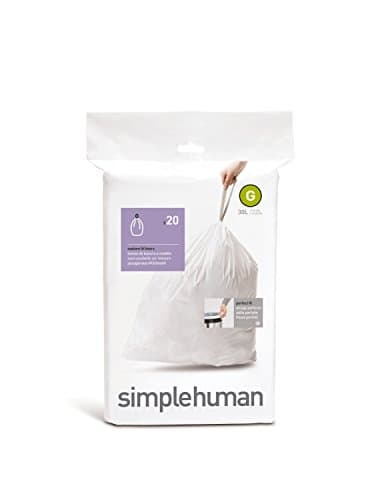 Image of simplehuman code G, custom fit bin liners, 400 pack