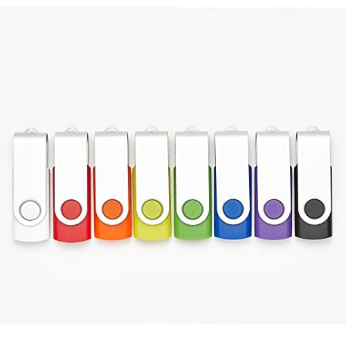 Image of 5 Pack 4GB USB Flash Drives in 5 Random Colors USB 2.0 Wholesale Lot Bulk Memory Sticks (5 Pack, 4GB)
