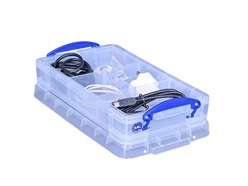 Image of Really Useful Products 2.5 Litre Box with Insert, Pack of 4, Transparent Clear