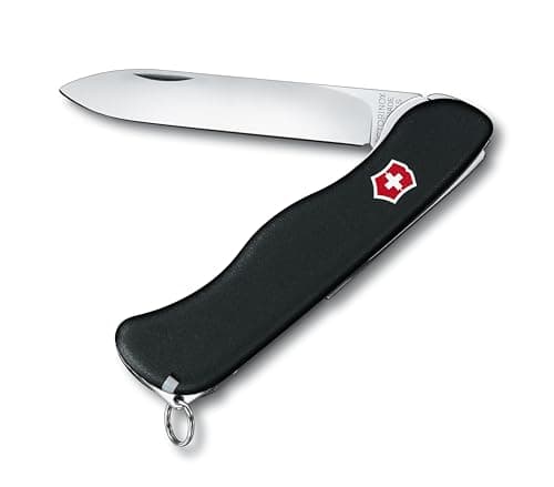 Image of Victorinox Sentinel Swiss Army Pocket Knife, Large, Multi Tool, 4 Functions, Large Locking Blade, Swiss Army Knife, Black