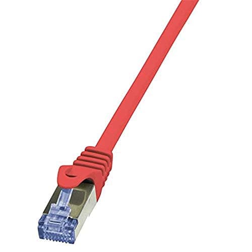 Image of LogiLink CQ3084S Cat.6A 10G S/FTP PIMF PrimeLine Ethernet Cat6 Patch Cable, 7.50 Meter Length, Red
