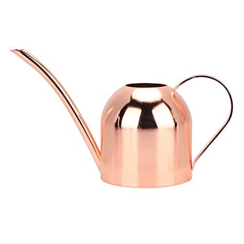 Image of Culnflun Watering Can, 500ml Rose Gold Stainless Steel Plant Watering Can Sprinkling Pot for Indoor and Outdoor (Rose Gold)