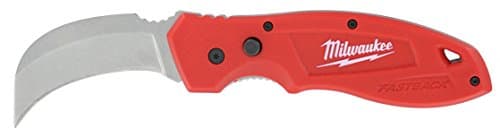 Image of Milwaukee 48-22-1985 Fastback Hawk Bill Folding Knife w/Belt Clip and Lanyard Hole