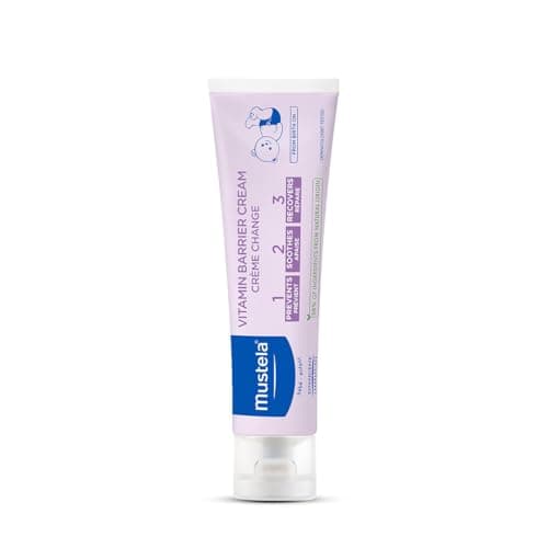 Image of Mustela - Vitamin Barrier Cream 1 2 3 – Baby Cream for Diaper Area Care – Prevents, Soothes and Recovers Redness with Avocado Perseose, Sunflower Oil Distillate and Zinc Oxide – From Birth On – 50ml