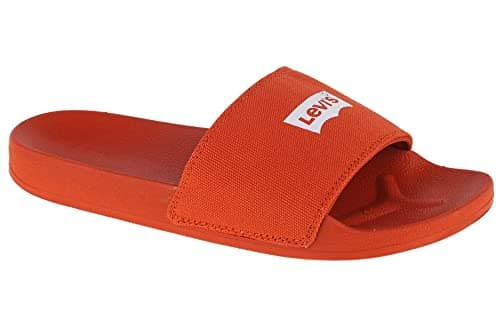 Image of LEVIS FOOTWEAR AND ACCESSORIES June Batwing, Men's Sandals, Brick Red, 42 EU, Brick Red, 8 UK