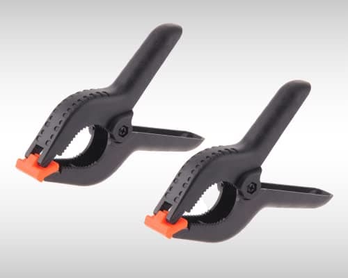 Image of Dunnet Tools 2 Pack Spring Clamps 6 Inch Heavy Duty Nylon Spring Clips Plastic Grip Spring Clips Clamps For Woodwork Tension Wood Clamps For Diy Projects Professional Clamp Springs (2)