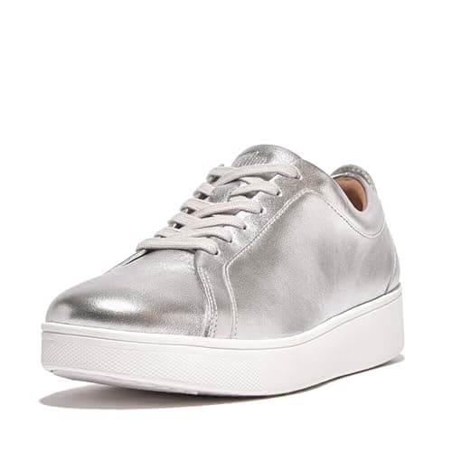 Image of Fitflop Rally Sneakers Women's, Silver, 6.5 UK