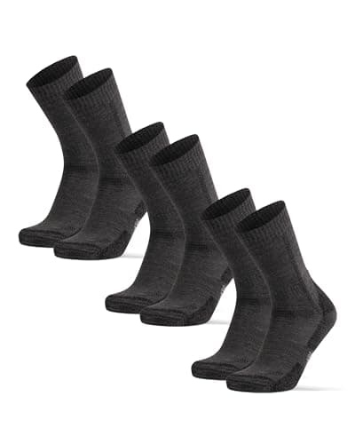 Image of DANISH ENDURANCE Merino Hiking Socks, Winter Trekking Socks, Warm Merino Wool Socks, Breathable & Strong Padded, Unisex, Men, Women & Children, 1 or 3 Pairs