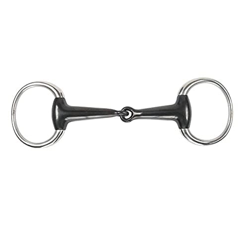 Image of Shires Sweet Iron Hollow Mouth Eggbutt Bit in Black 6", Black Sweet Iron