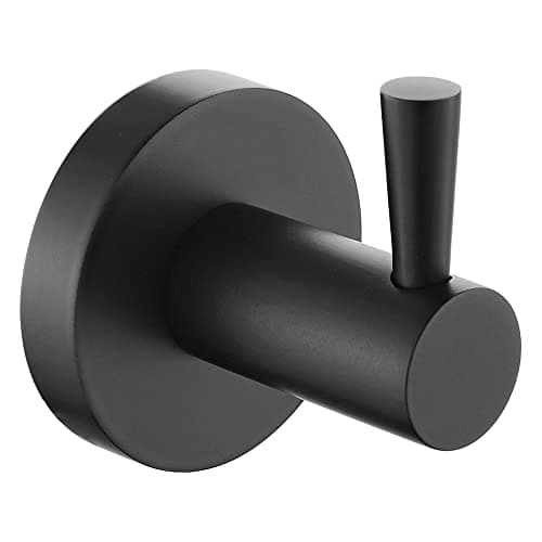 Image of Bristan RD BLK Round Robe Hook Black