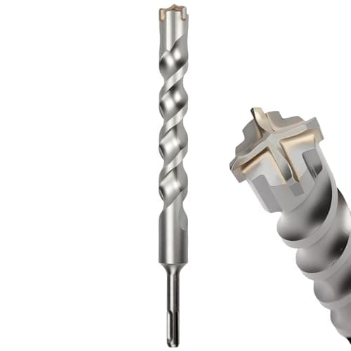 Image of MOXPIFY 25mm Masonry Drill Bit 260mm Long, Hammer SDS Drill Bit for Reinforced Concrete, Brick Walls, SDS Plus Shank (25mm x 260mm)