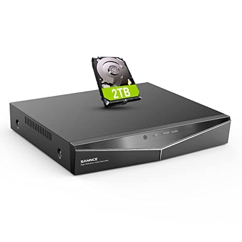 Image of SANNCE DVR 16 Channel CCTV Camera Systems, 1080P Full HD 16CH DVR with Hard Drive 2TB, 5-in-1 Hybrid Digital Video Recorder Supports TVI AHD CVI CVBS Analog IP Security Cameras