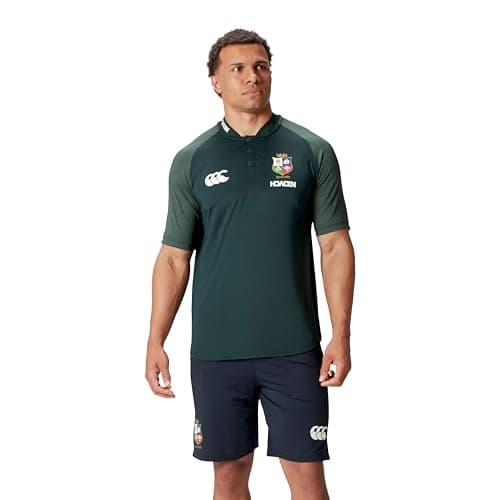 Image of Canterbury Men's Official British & Irish Lions Polo Shirt | Breathable | Moisture Wicking, Scarab, XL