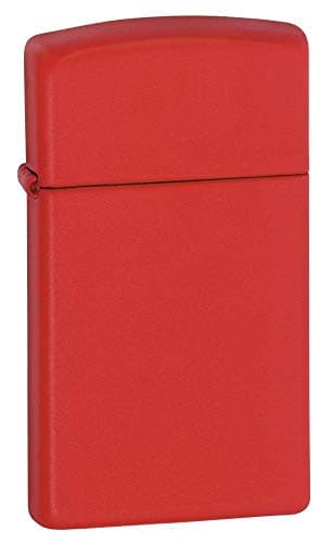 Image of Zippo Slim Red Matte Pocket Lighter