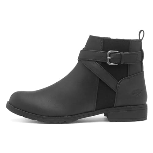 Image of Rocket Dog Banley Womens Black Zip Up Ankle Boot - Size 8 UK - Black