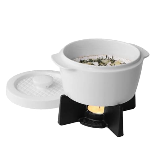 Image of BOSKA Cheese Baker 500 ml - Camembert Baking Dish - Camembert baker - Perfect for Camembert - With Tealight - Sturdy design - 6,1"x5,1"x5,7"