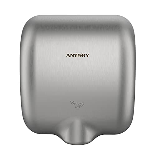 Image of anydry 2800 Commercial Hand Dryer,Heavy Duty Stainless Steel Hand Dryers,Electric Hand Dryer For Toilet.(Brushed)