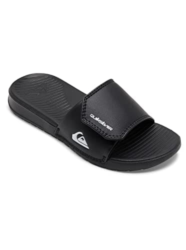 Image of Quiksilver Boys Bright Coast Adjust Youth Beach & Pool Shoes, Black (Black/White/Black Xkwk), 11.5 UK