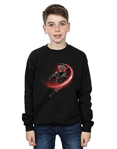 Image of Absolute Cult DC Comics Boys Aquaman Black Manta Flash Sweatshirt Black 5-6 Years