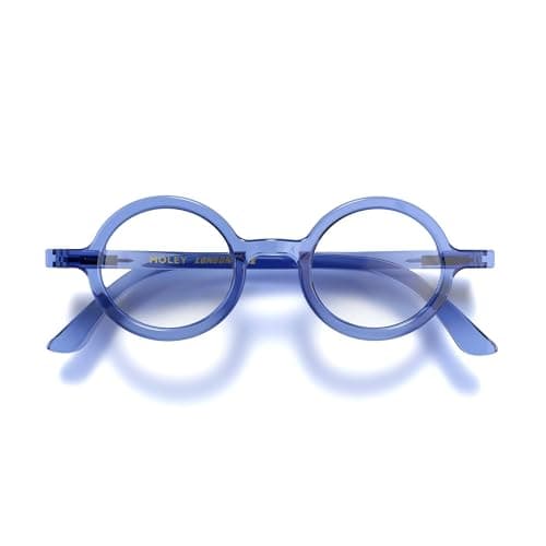 Image of LONDON MOLE® Moley reading glasses | Cool round shaped readers | Men’s Women’s Unisex | Spring hinges