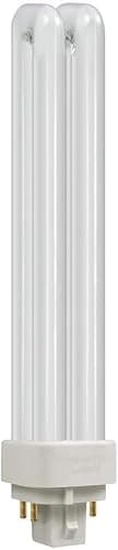 Image of 10 x Luxsa Lighting 26W CFL G24Q-3 4 Pin Compact Fluorescent Light 26W PLC Tube Bulbs 1750LM Energy Saving G24Q-3 Compact Fluorescent Lamp CFL Light Bulbs 4000K Cool White Double Turn 2U Tube