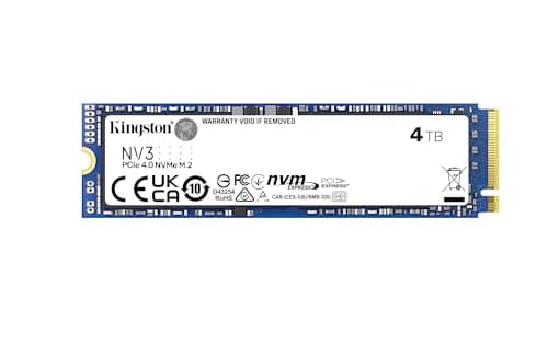 Image of Kingston NV3 PCIe 4.0 NVMe M.2 SSD 4000G(4TB), SNV3S/4000G, Upto 6,000MB/s
