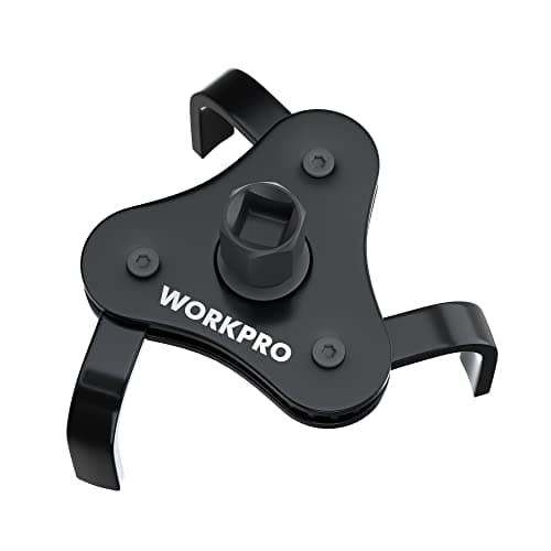 Image of WORKPRO Universal Oil Filter Wrench,3 Jaw Adjustable Oil Filter Removal Tool, for Oil Filters 70-110 mm