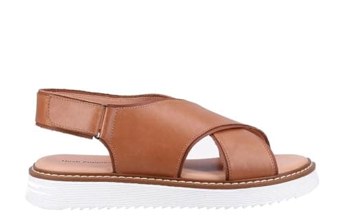 Image of Hush Puppies Women's Clarissa Cross Over Sandals, Tan, 4