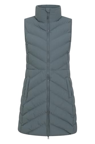 Image of Mountain Warehouse Anmore Womens Padded Gilet - Water-Resistant Sleeveless Jacket with Padded Insulation - Spring Summer, Camping, Outdoors, Travelling & Hiking Khaki Women's Size 14