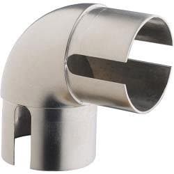 Image of Rothley Handrail 90 Degree Elbow - Brushed Nickel Finish Internal fit x 1