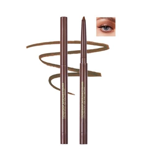 Image of Longwear Waterproof Eyeliner Pencil – Light Brown, Retractable, Smudge-Proof, Transfer-Resistant, Highly Pigmented, Smooth Glide, All-Day Wear