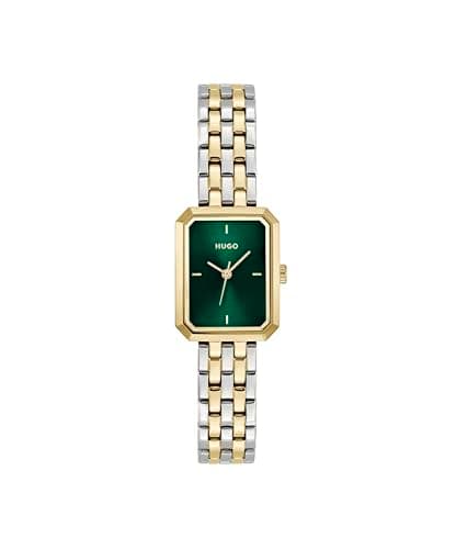 Image of HUGO Three Hand Quartz Movement Watch for Women #Cosy Collection with Two-Tone Stainless Steel Bracelet - 1540180