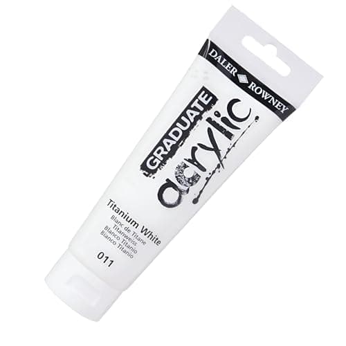 Image of Daler-Rowney Graduate Acrylic Paint, Plastic Tube, 4oz - 120 ml, Titanium White