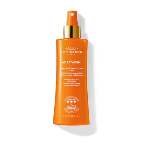 Image of Institut Esthederm Adaptasun Milky Sun Cream Spray, Strong Sun Protection for Body. 150ml
