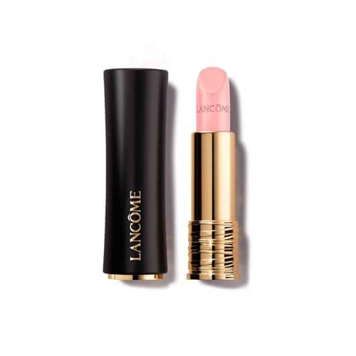 Image of Lancôme L'Absolu Rouge Cream Lipstick, Long-Lasting Hydrating Colour with Luminous Satin Finish, Grand Rose Extracts and Vitamin E, Hyaluronic Acid, High-Pigment Nude Lip Colour, Shade 01, 3.4g